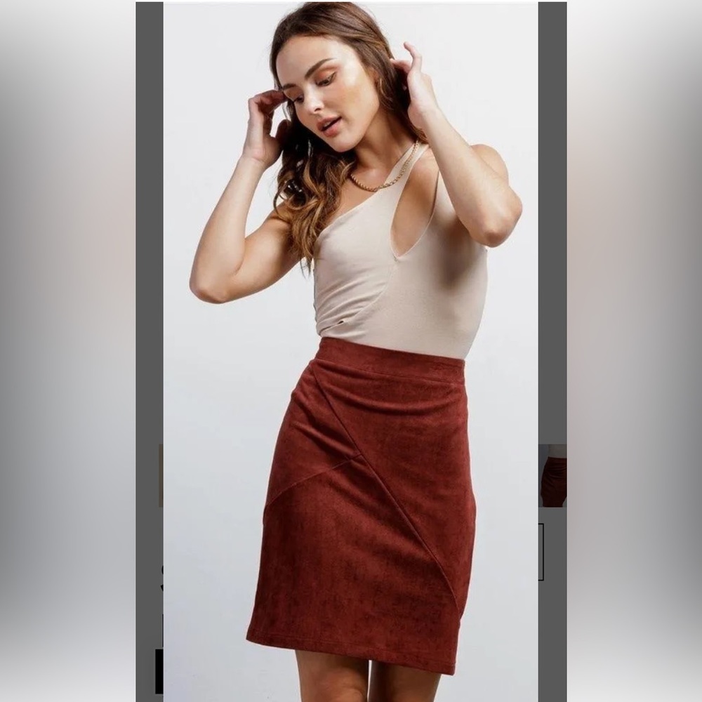 Sugar Lips faux side pencil skirt